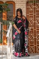 Hand-Painted Handloom Pure Silk Saree