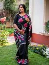 Hand-Painted Handloom Pure Silk Saree