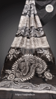 Festive Collection of Hand-Painted Batik Silk Saree
