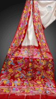 Festive Collection of Hand-Painted Batik Silk Saree