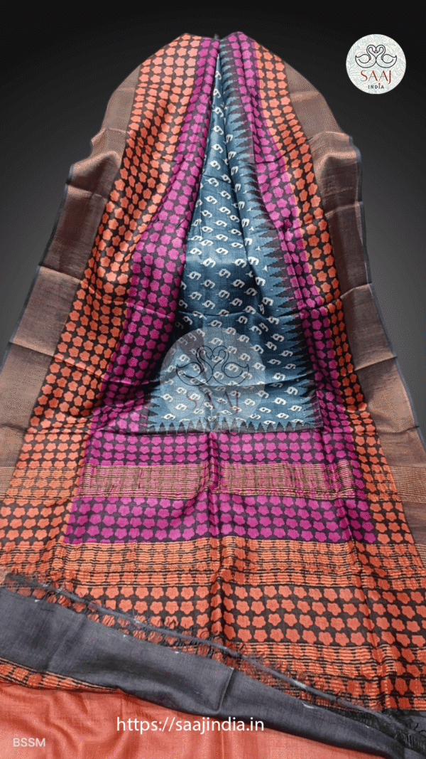 Krishnapriya Series Handcrafted Tussar Silk Saree