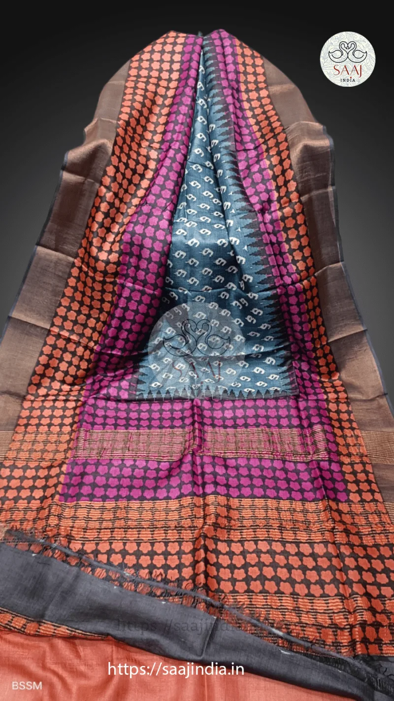 Krishnapriya Series Handcrafted Tussar Silk Saree