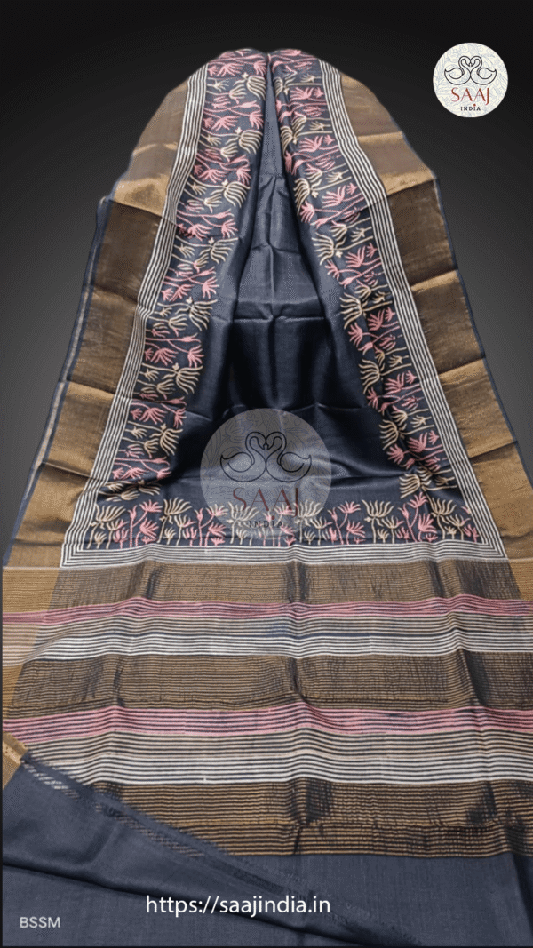 Krishnapriya Series Handcrafted Tussar Silk Saree