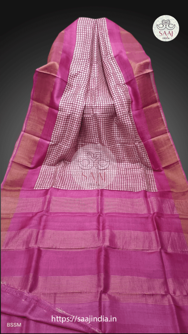 Madhuritu Series: Exquisite Hand Block Print Tussar Silk Sarees