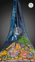 Premium Hand Painted Batik Silk Saree