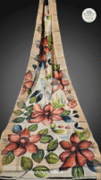 Sarojini Series Handpainted Zari Border Tussar Saree