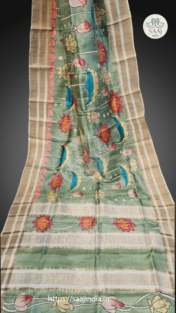 Pujo Special Hand-Painted Batik Saree Collection