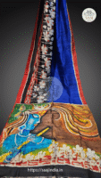 Premium Hand Painted Batik Silk Saree