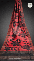 Sarojini Series Handpainted Zari Border Tussar Saree