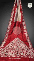 Premium Hand Painted Batik Silk Saree