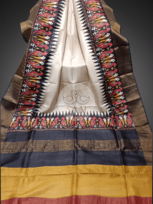 Premium Block Printed Tussar Sarees