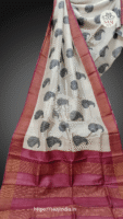 Premium Block Printed Tussar Sarees